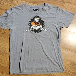 Authentic Chive Tshirt. Offerman Wood Shop